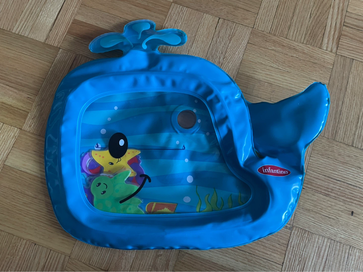Tummy Time Blue Whale Water Play Mat