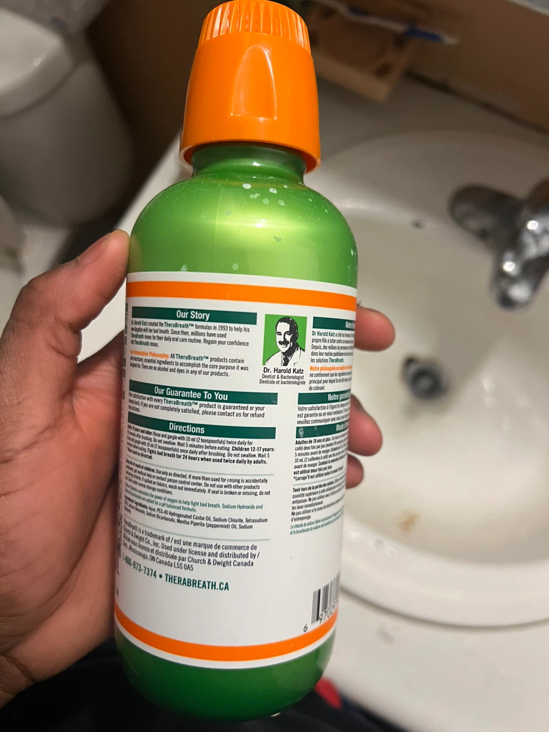 TheraBreath Fresh Breath Oral Rinse - Mild Mint - photo 2