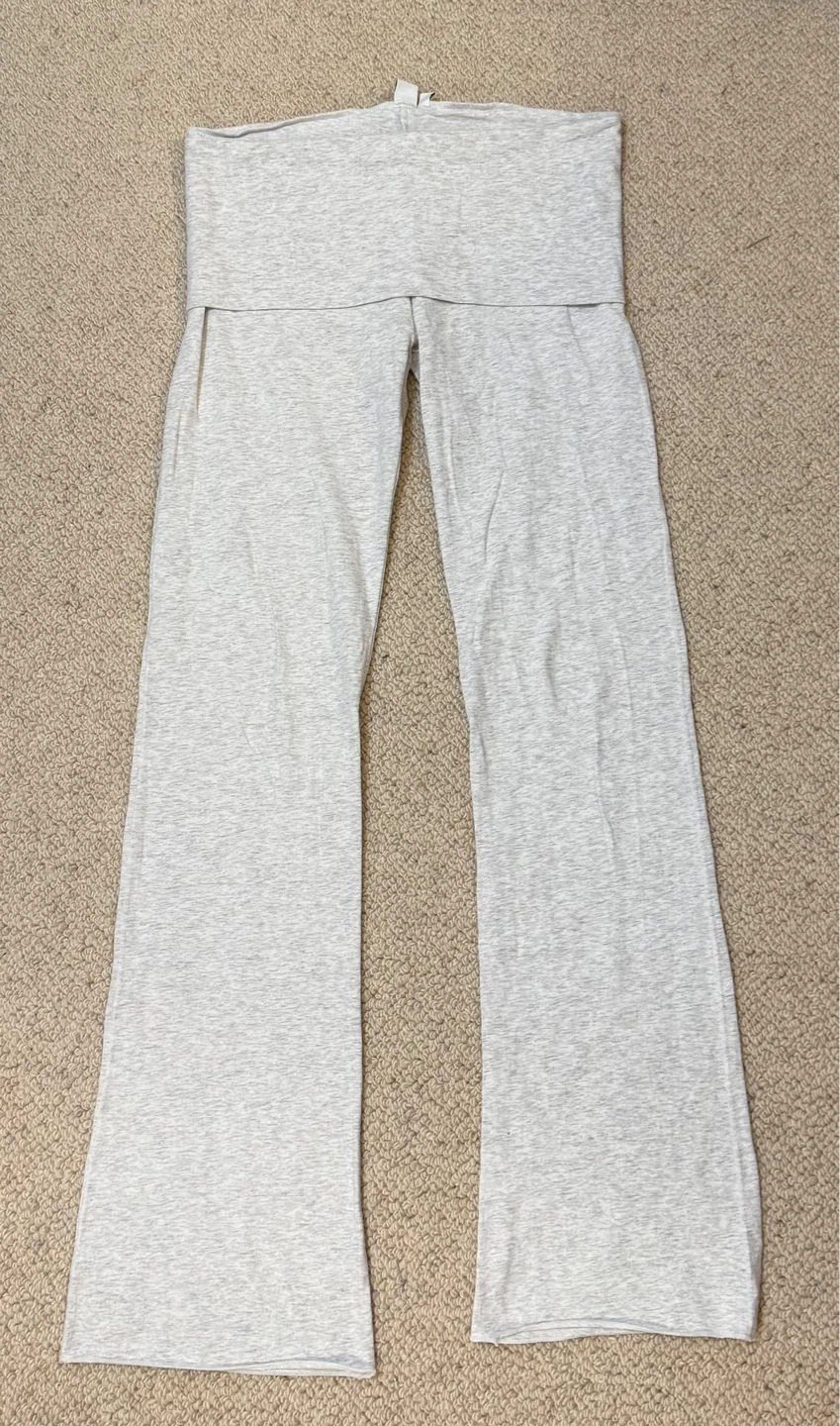 Harlow Low Grey Fold-Over Waist Lounge Pants M/M