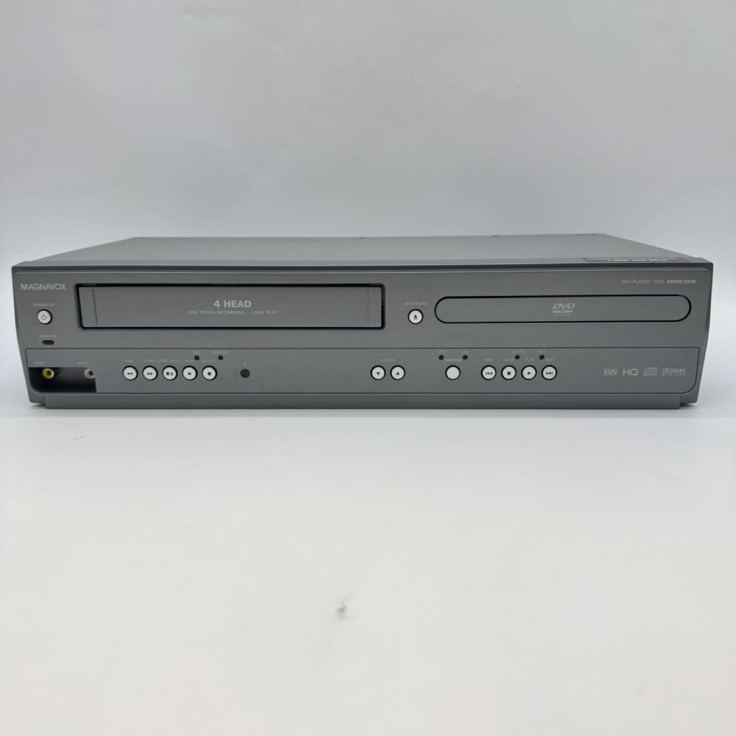 Magnavox CMWD2206 DVD VCR Player Recorder Tested No Remote