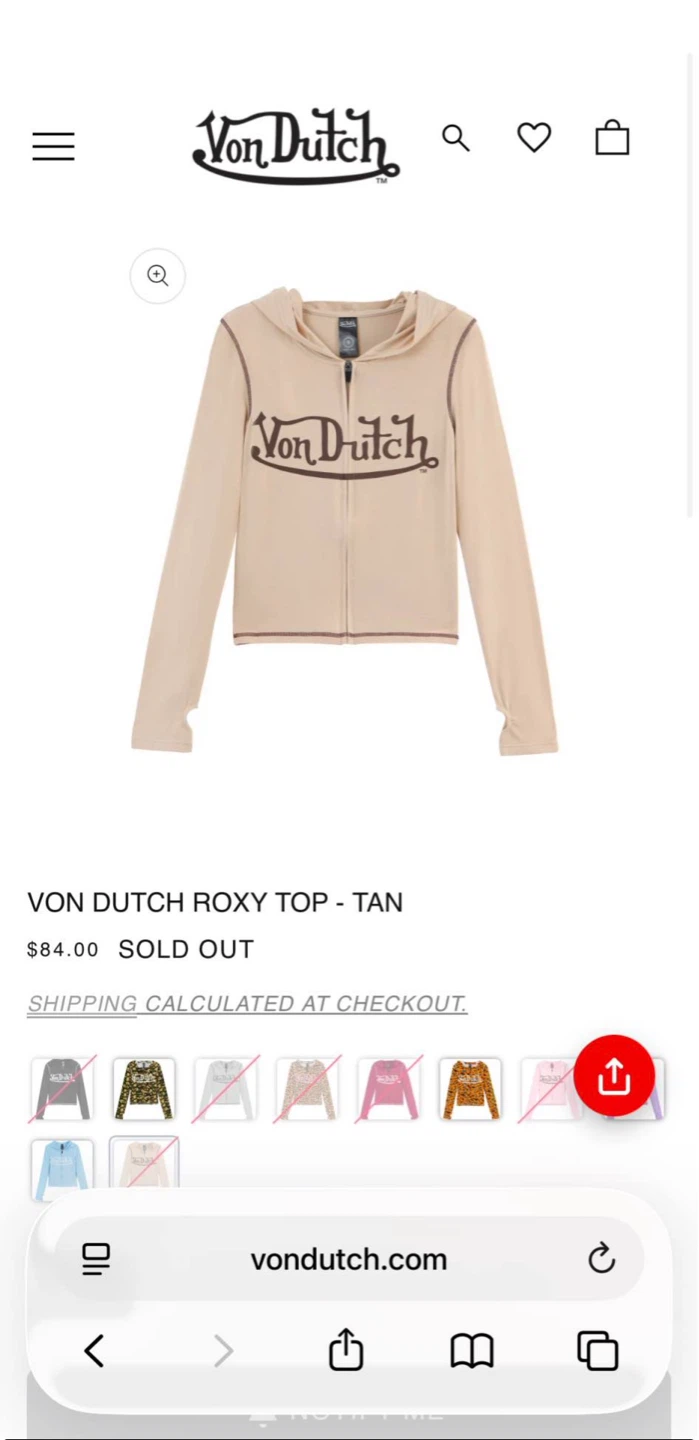 Von Dutch Tan Velour Tracksuit Set - photo 4