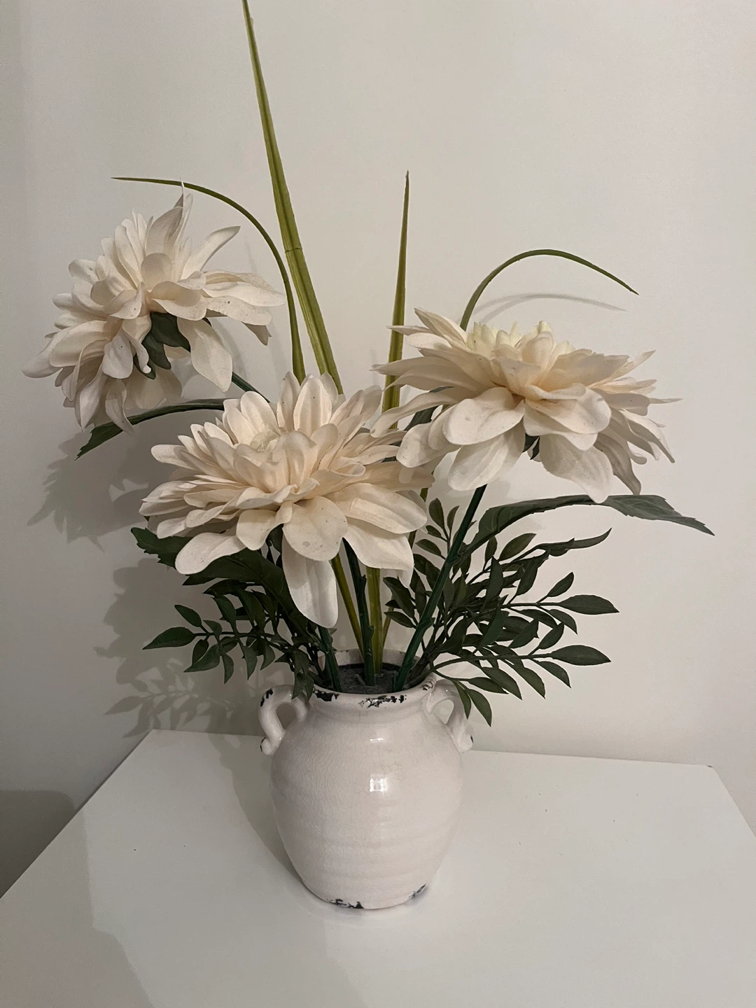Artificial Flower Arrangement in White Vase - photo 2