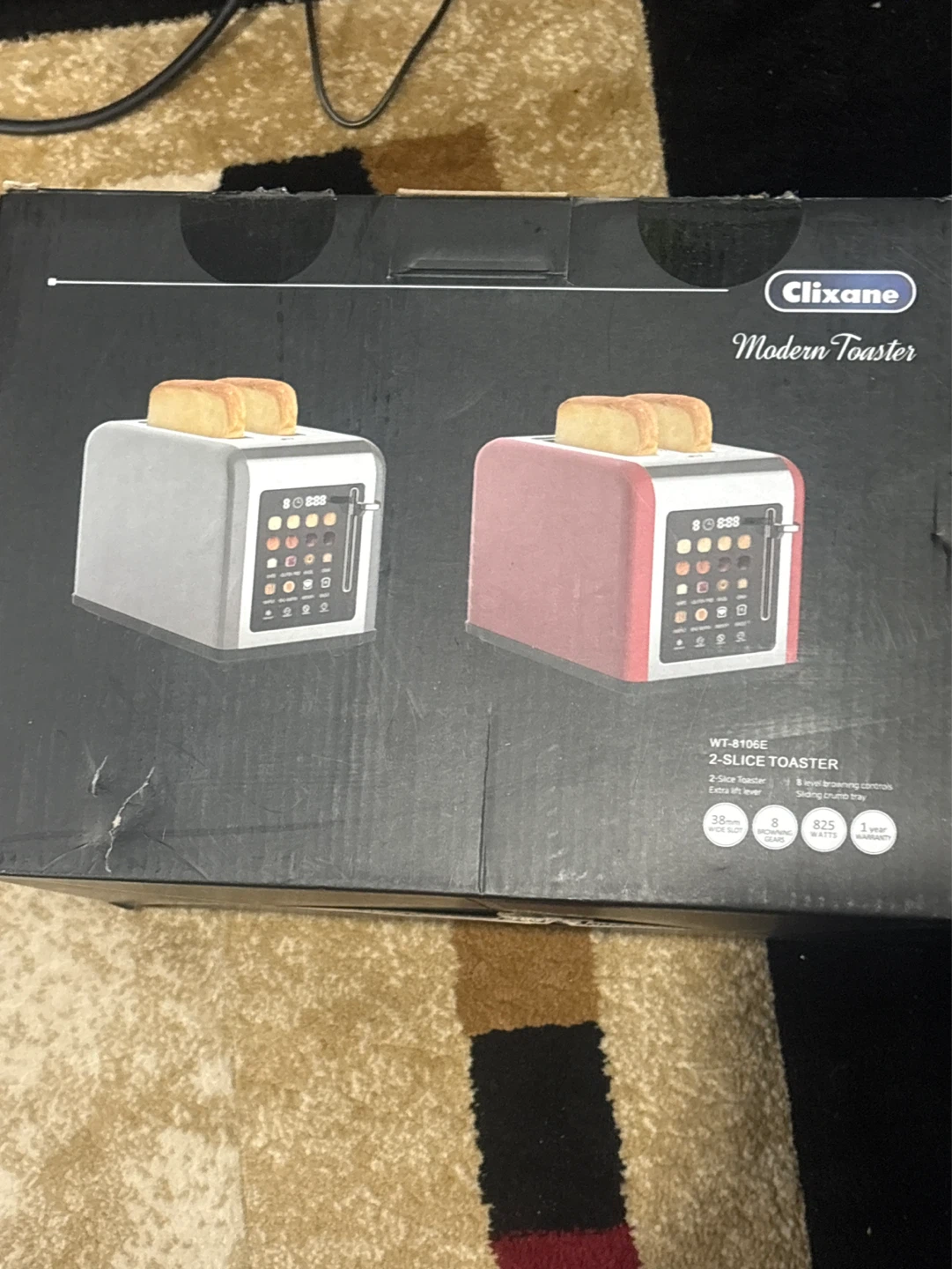 Clixane Modern Toaster 2-Slice WT-8106E
