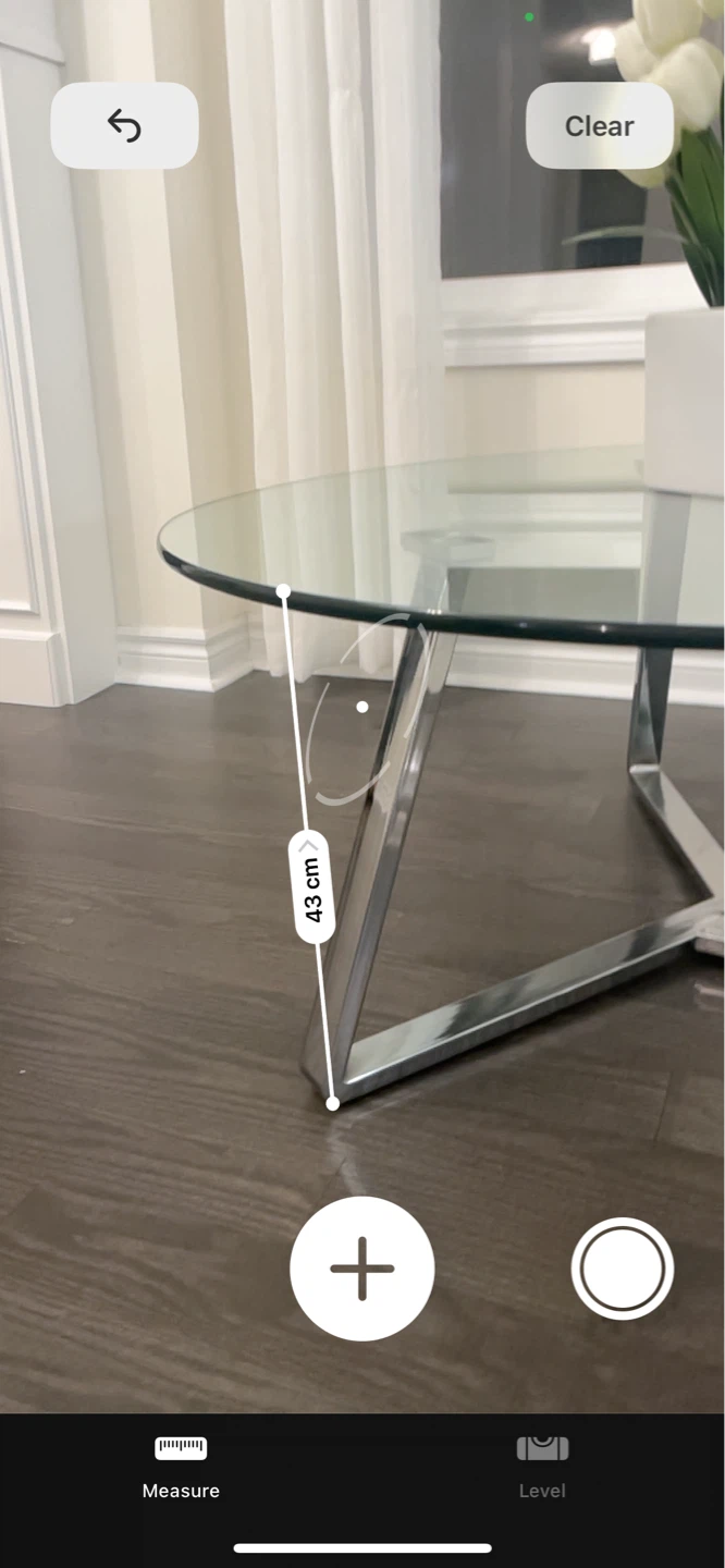 Glass Coffee Table with Chrome Base - photo 2
