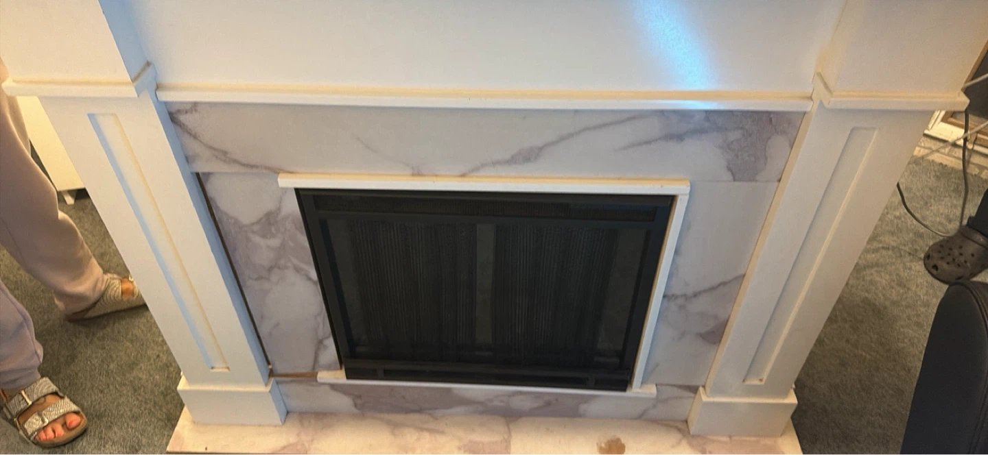 Electric Fireplace with Marble Surround - photo 4