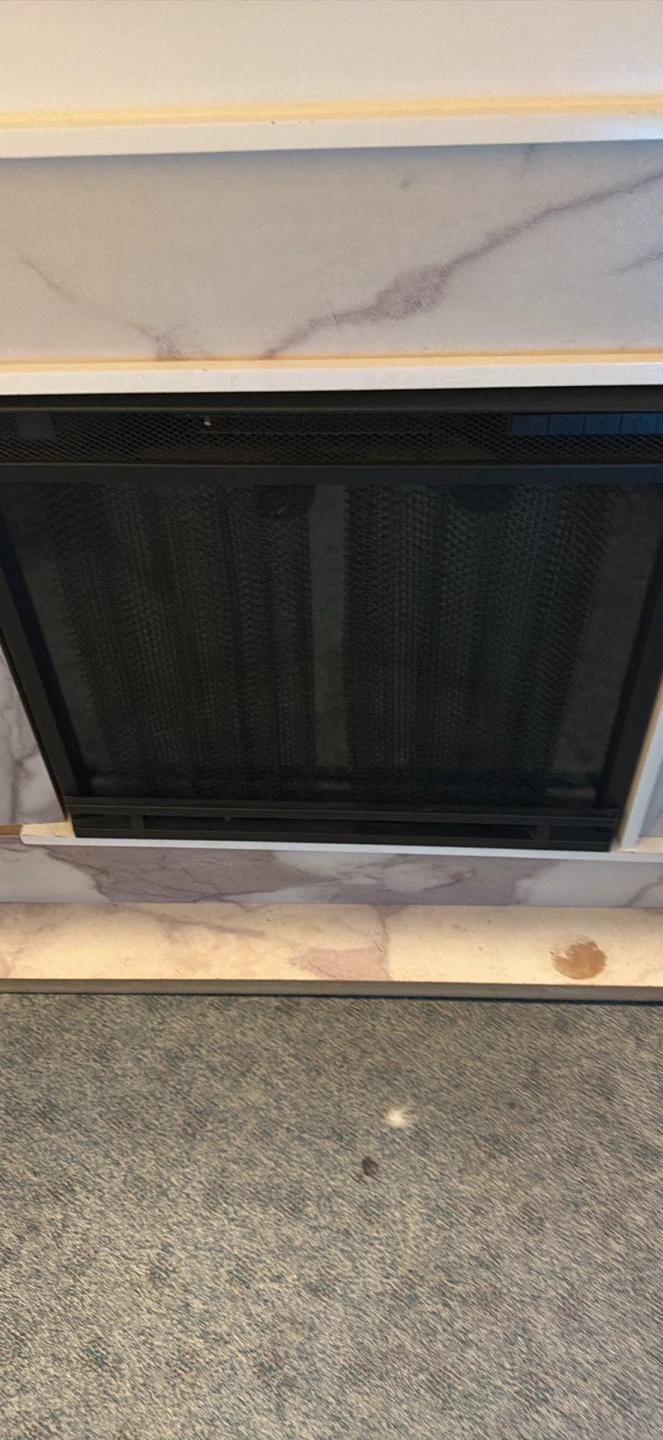 Electric Fireplace with Marble Surround - photo 3