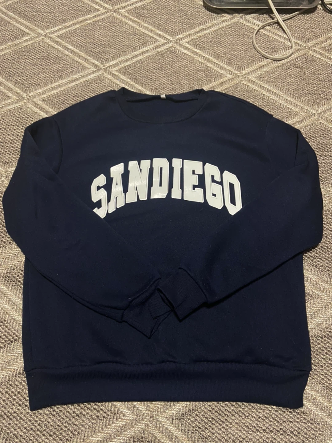Navy Blue "San Diego" Sweatshirt - Size XS