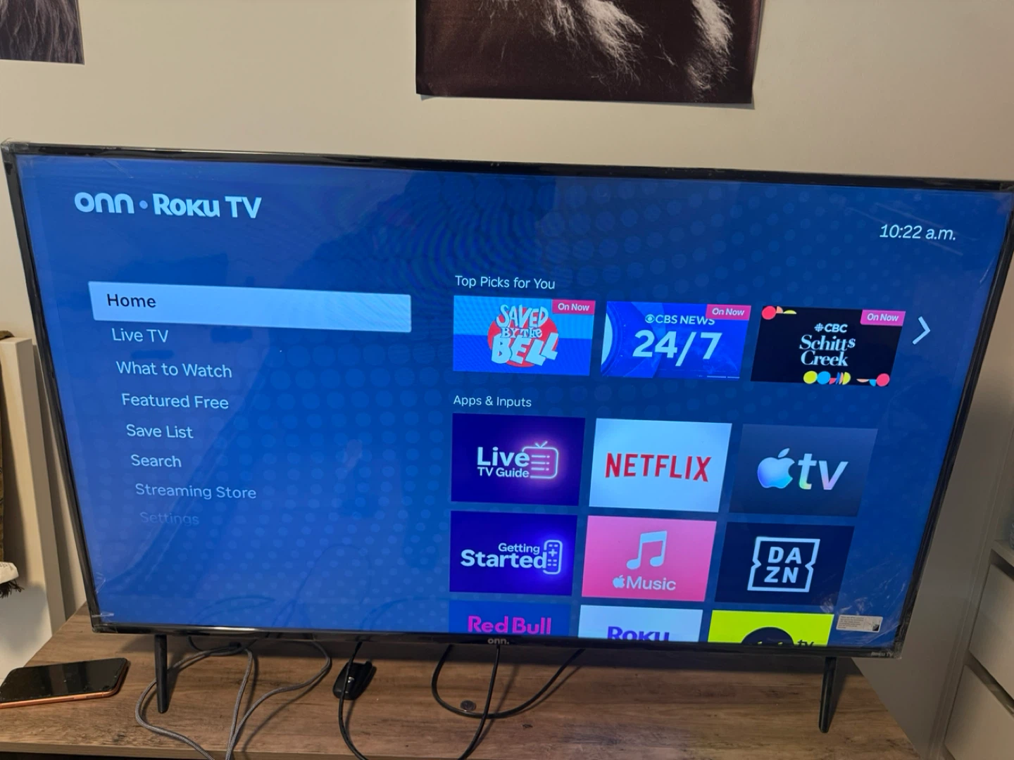 Onn. Roku TV Stand with Storage