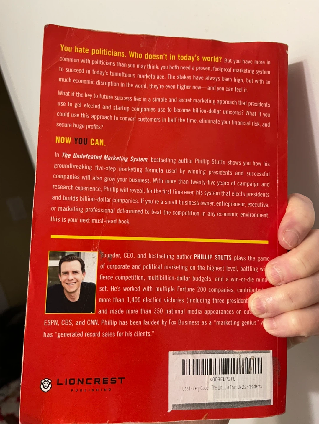 The Undefeated Marketing System Book by Phillip Stutts - photo 2