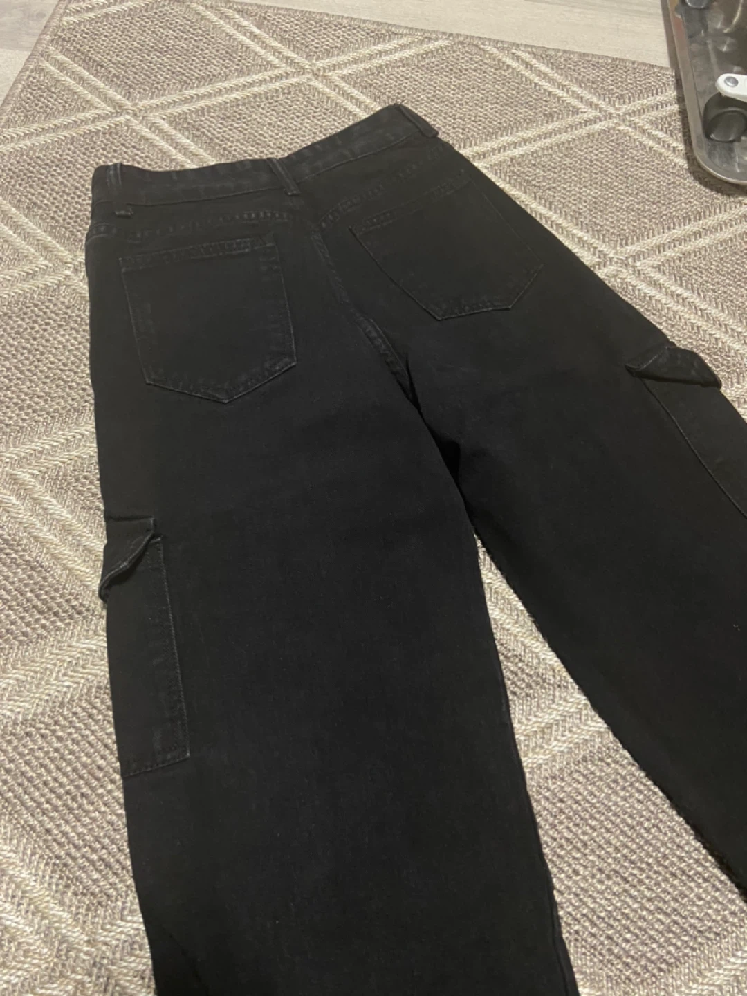 Black Cargo Pants Size S - photo 2
