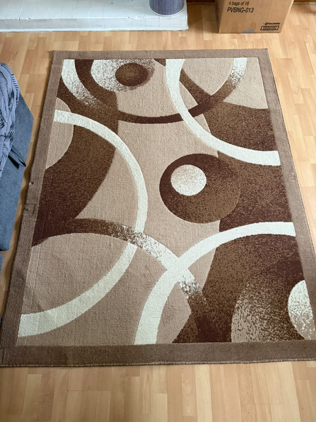 Rima Rug - Beige 5'2" X 6'9"