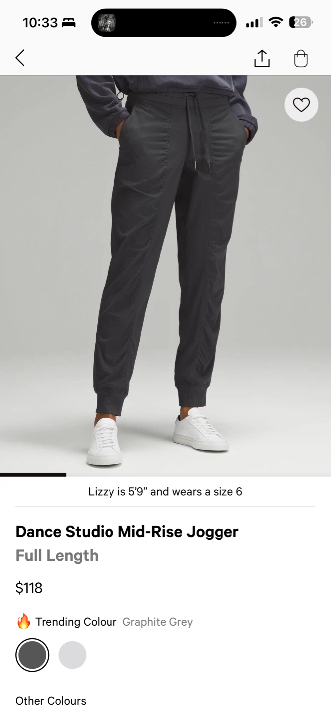 Lululemon Dance Studio Mid-Rise Jogger Pants Size 4 Pink