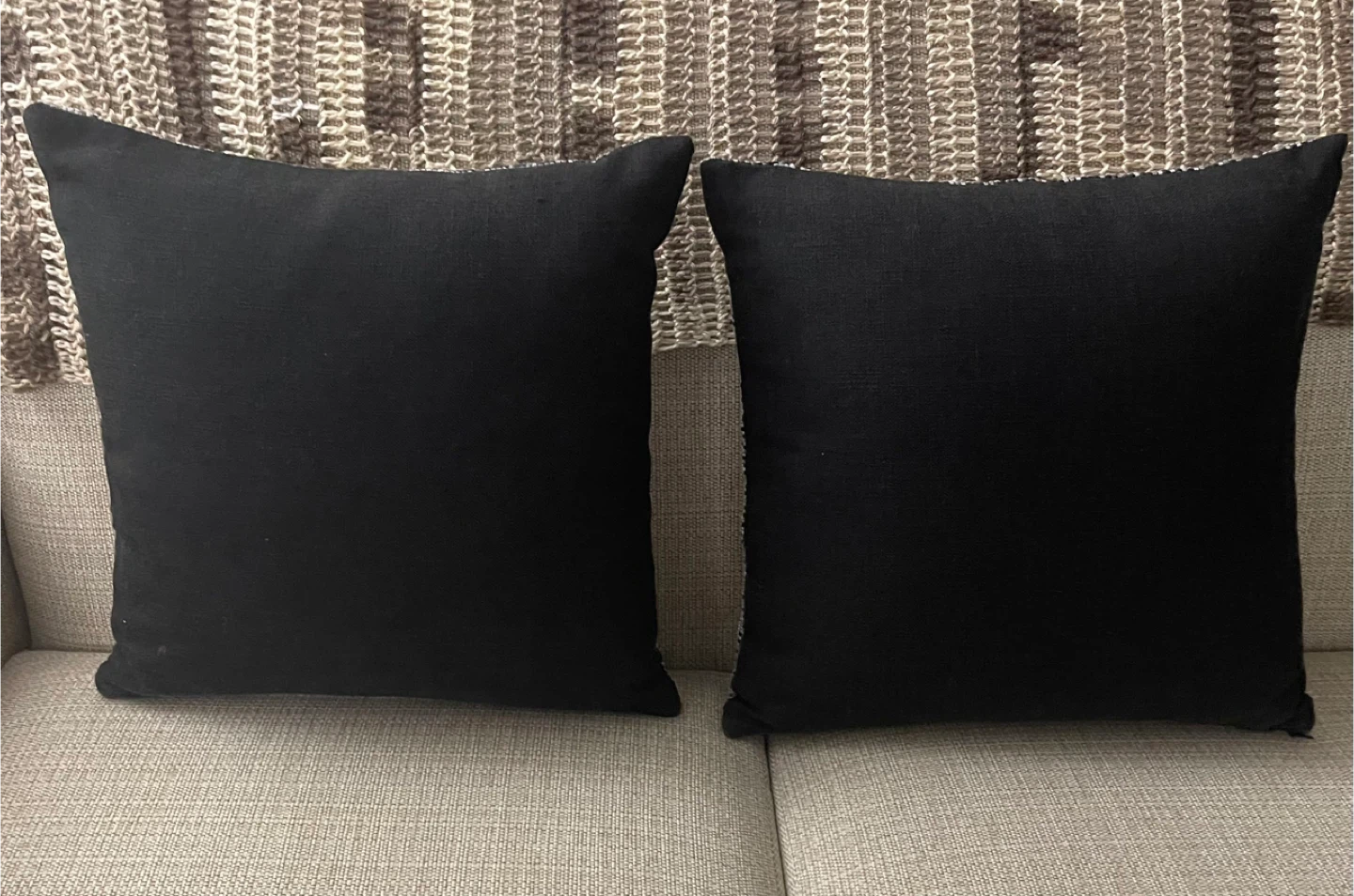Set of 2 Square Decorative Accent Throw Pillows (Cushions) - photo 2