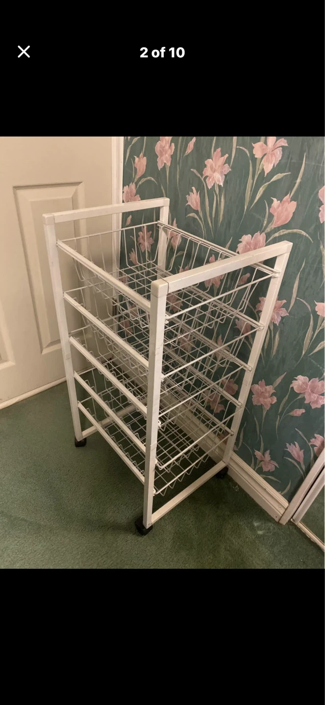 4-Tier Rolling Cart