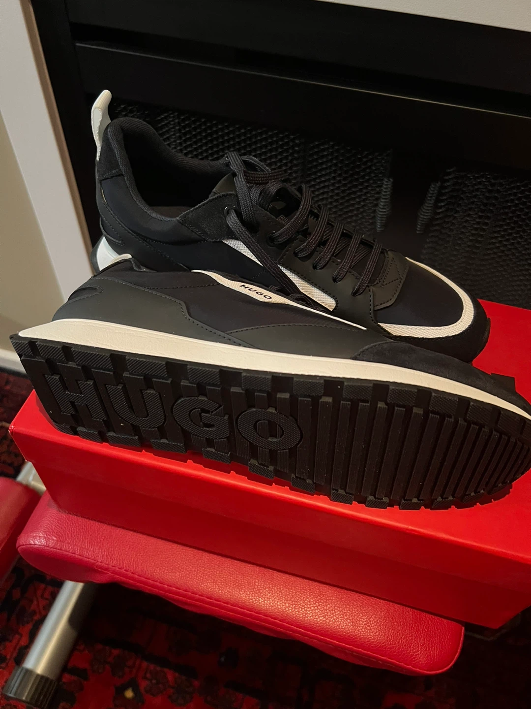 HUGO Men's Black Sneakers - photo 4