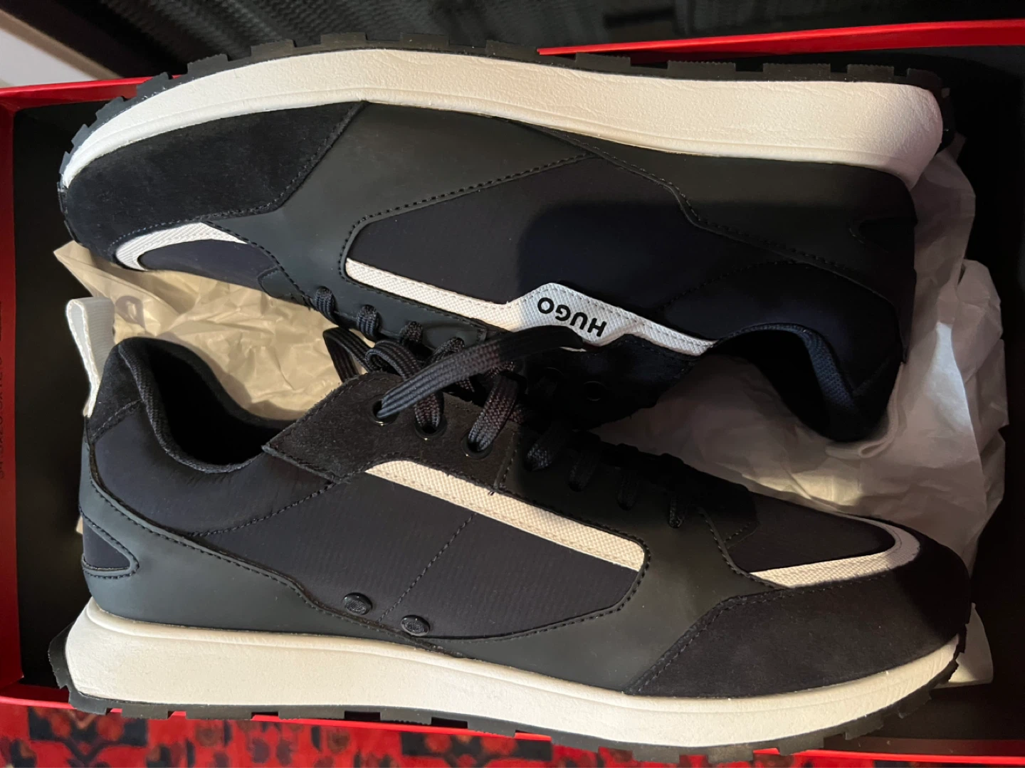 HUGO Men's Black Sneakers
