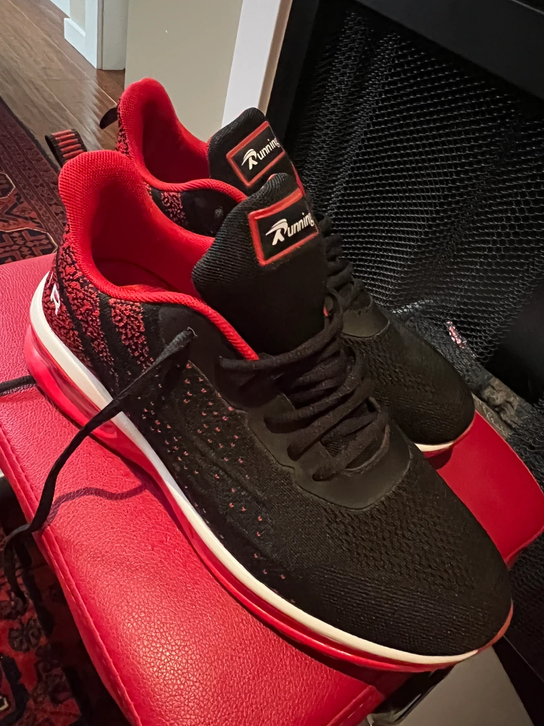 Running Shoes - Black and Red