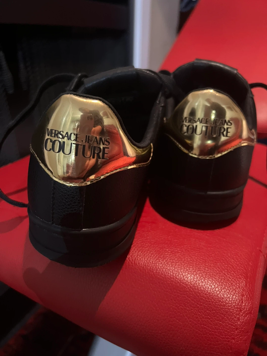 Versace Jeans Couture Black Sneakers with Gold Accents - photo 5