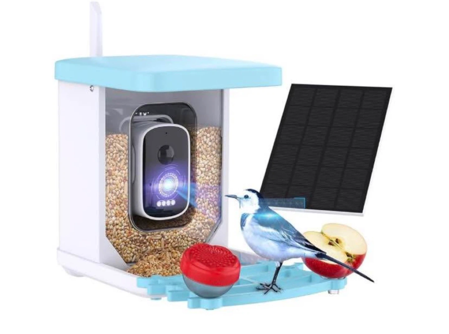 4MP Bird Feeder Camera with Solar Panel and Wi-Fi - photo 2