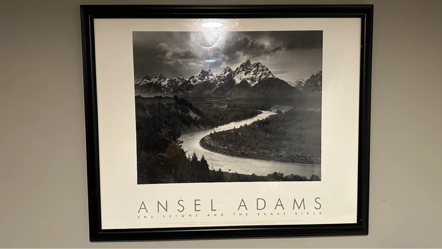 Ansel Adams "The Tetons and the Snake River" Framed Print