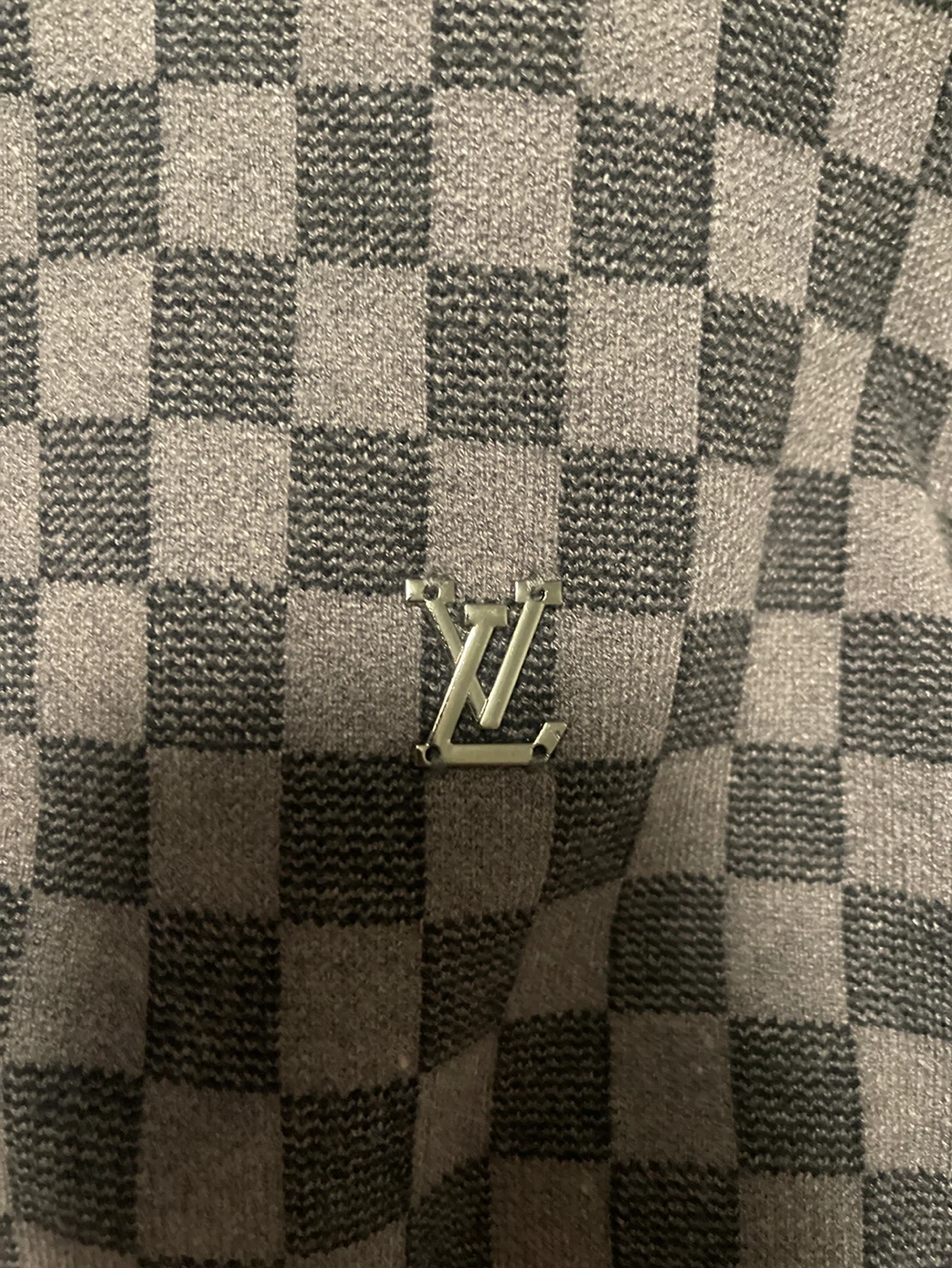 Louis Vuitton Monogram Checkered Sweater - Size 3XL - photo 2