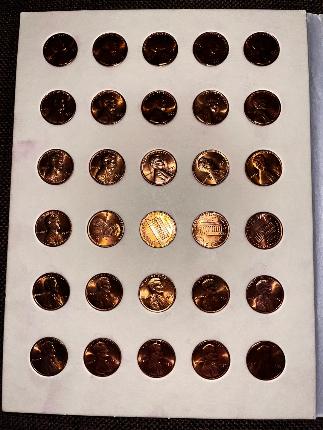 Collection of Lincoln Memorial Cents - photo 2