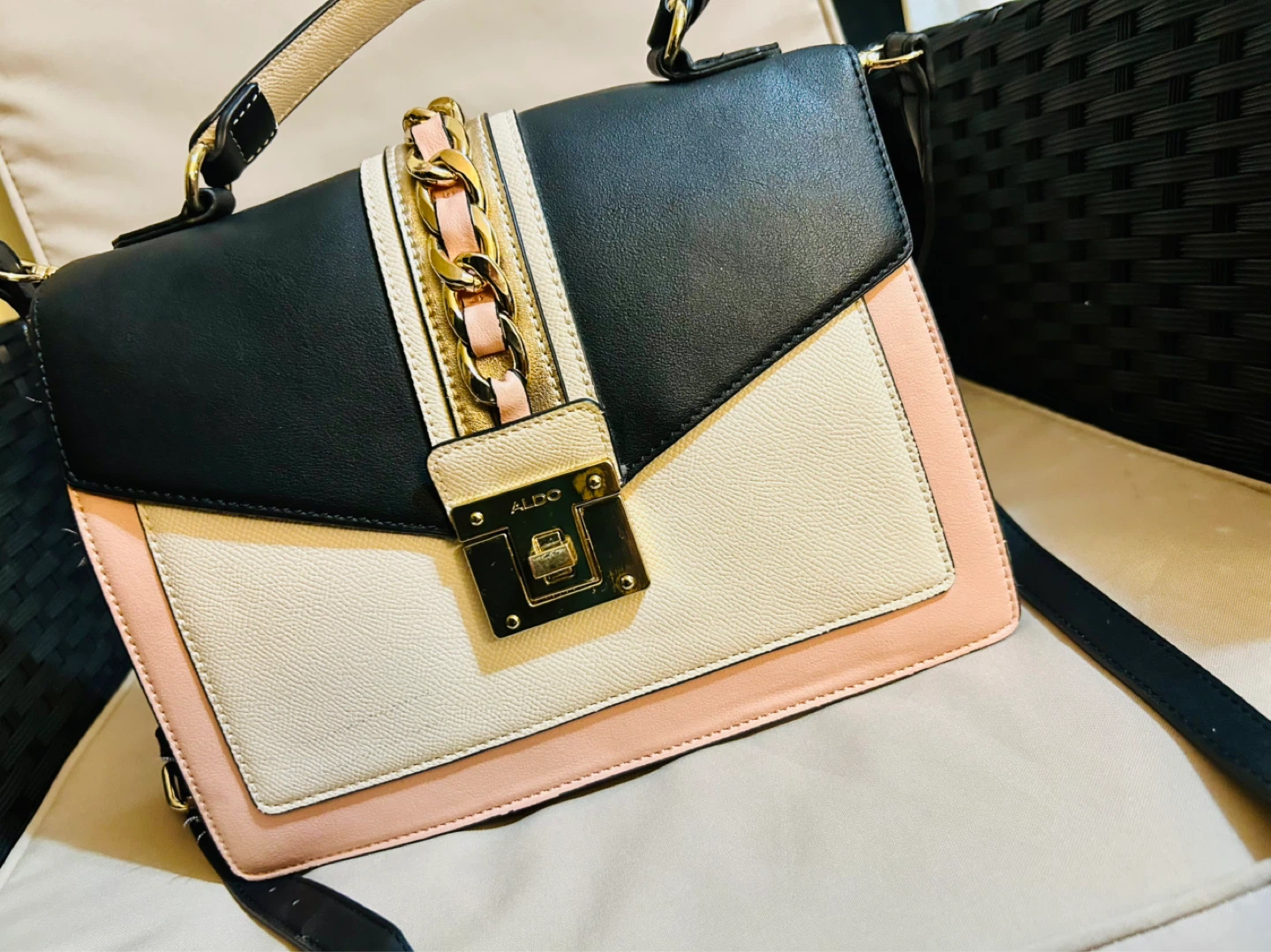 ALDO Colourblock Satchel Bag