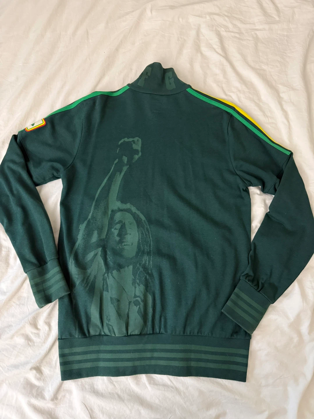 RARE Adidas Originals 2007 Bob Marley Tuff Gong Track Top Jacket - photo 2