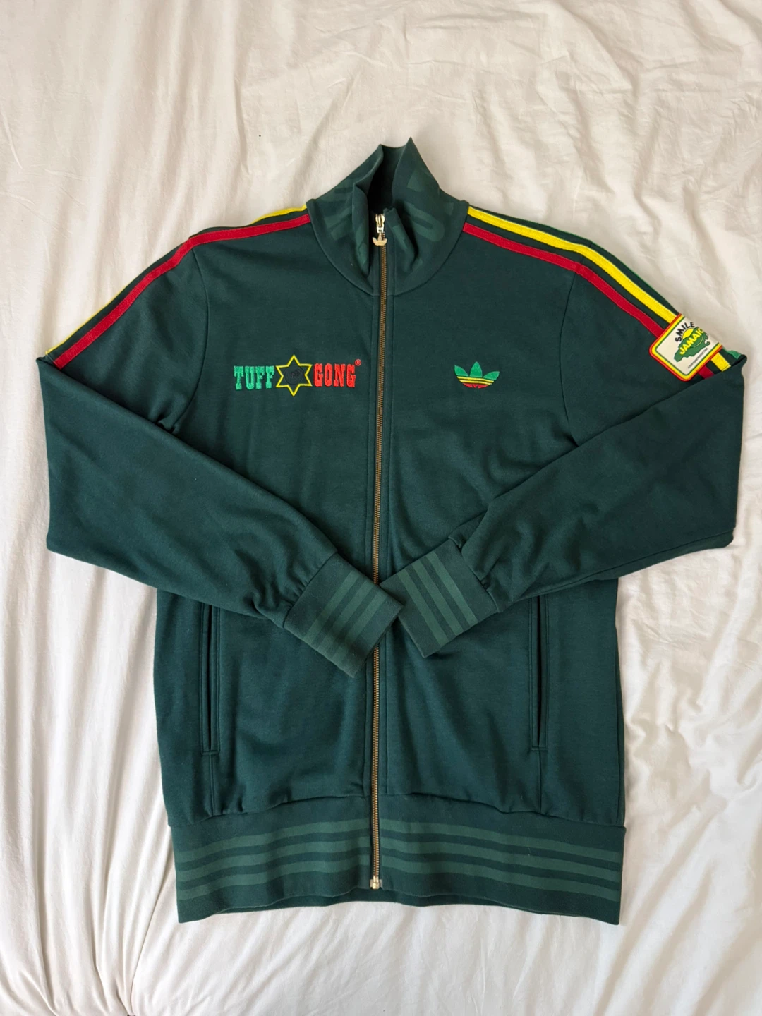 RARE Adidas Originals 2007 Bob Marley Tuff Gong Track Top Jacket