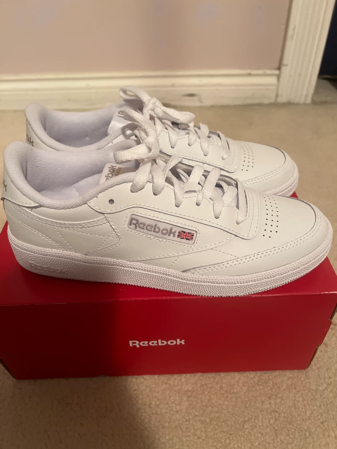 Reebok Club C 85 White Leather Sneakers - photo 3