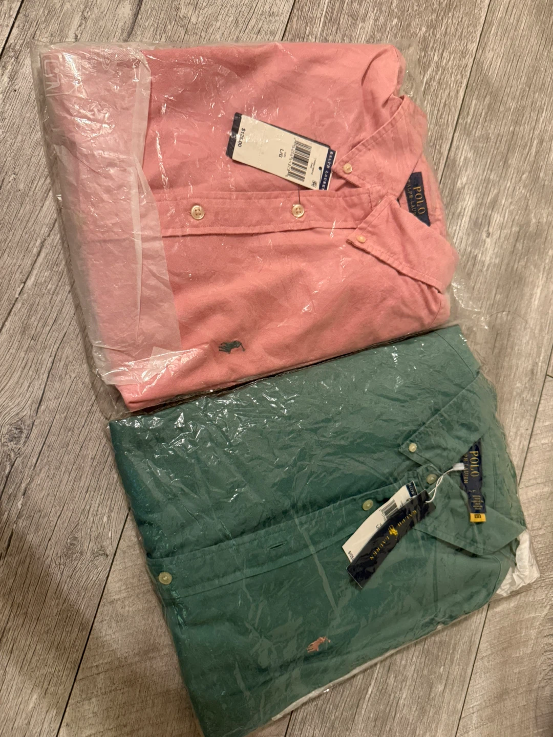 Polo Ralph Lauren Button-Down Shirts (Green & Pink)
