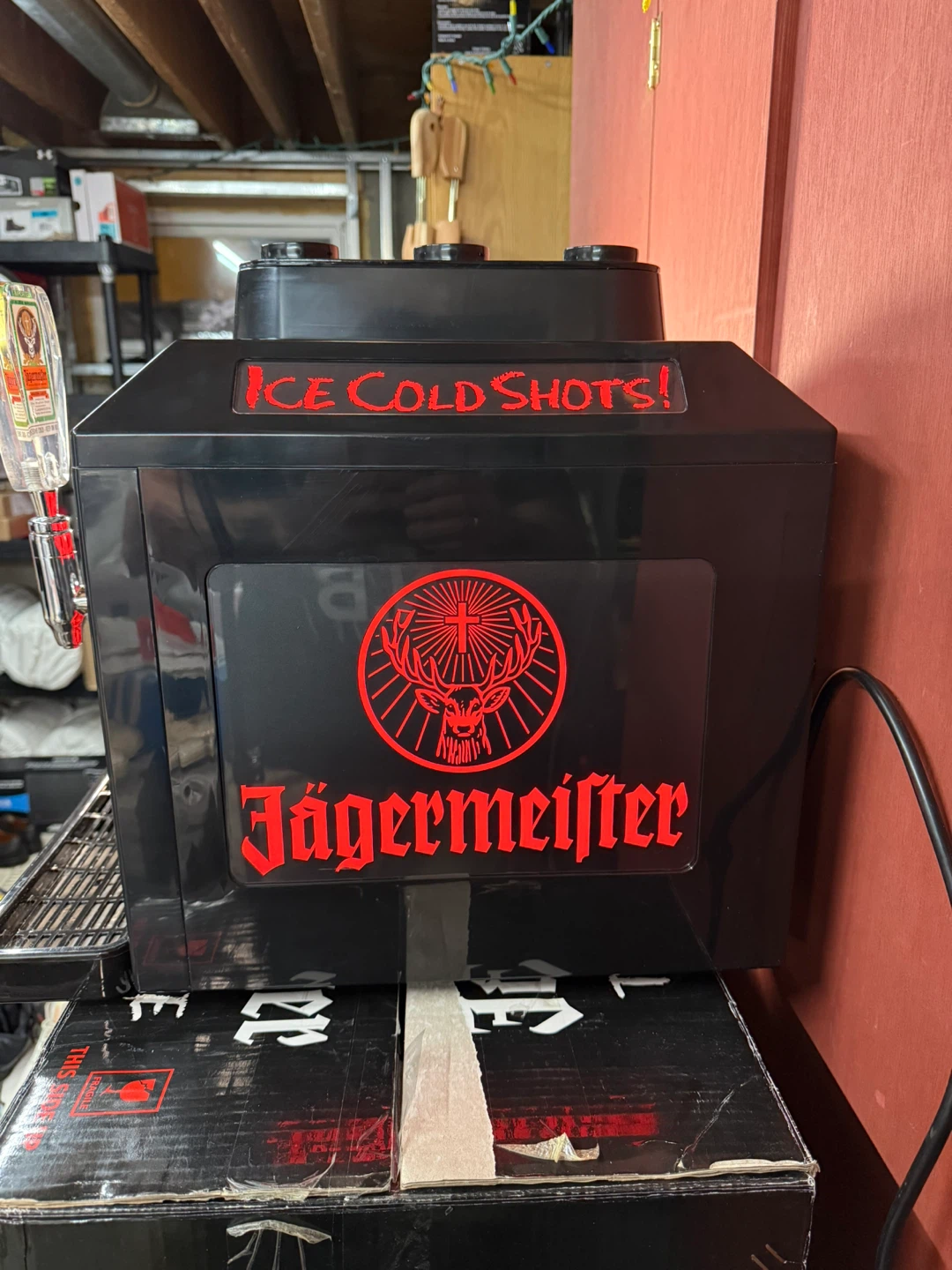 Jagermeister Tap Machine 3 JEMUS Bottle Shot Dispenser Cooler - photo 4
