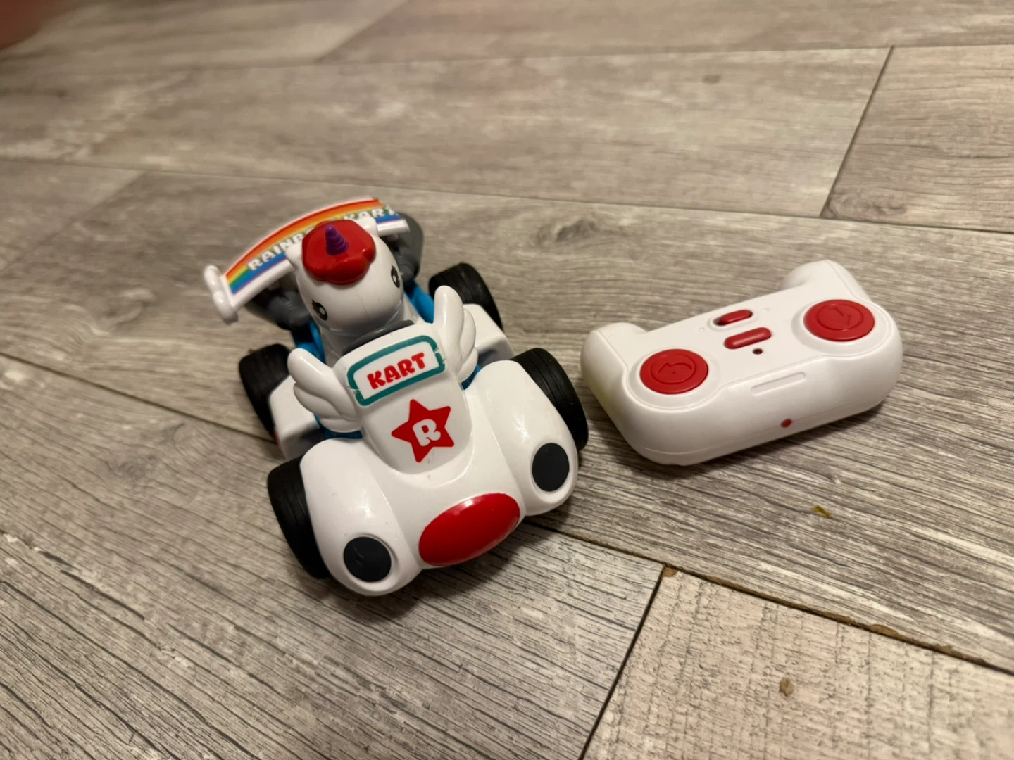 Rainbow Kart Remote Control Toy Car with Controller