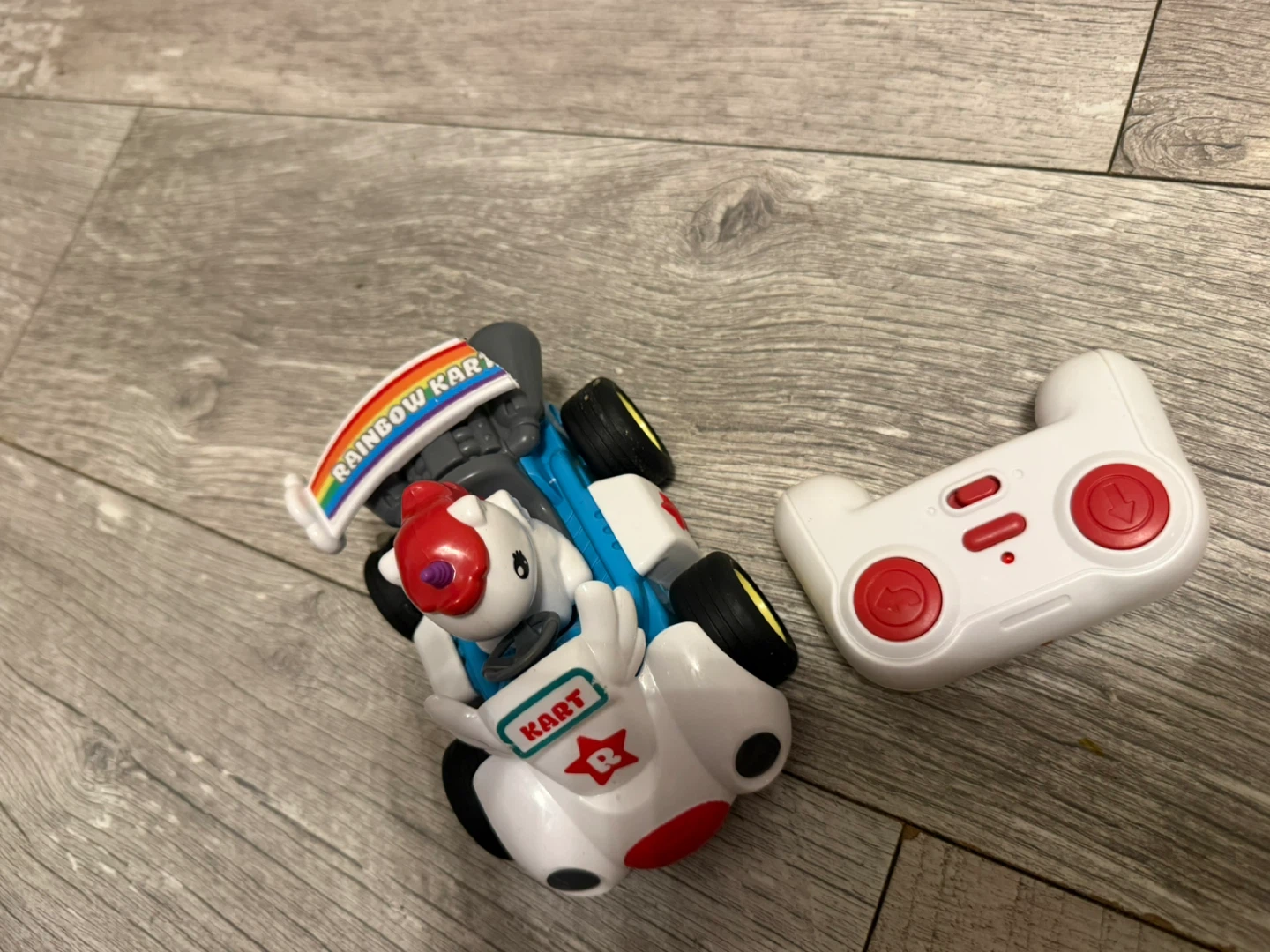 Rainbow Kart Remote Control Toy Car with Controller - photo 2