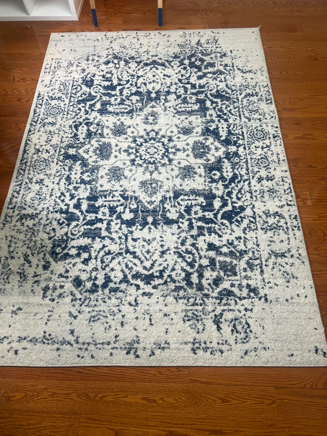 Blue and White Persian Style Area Rug