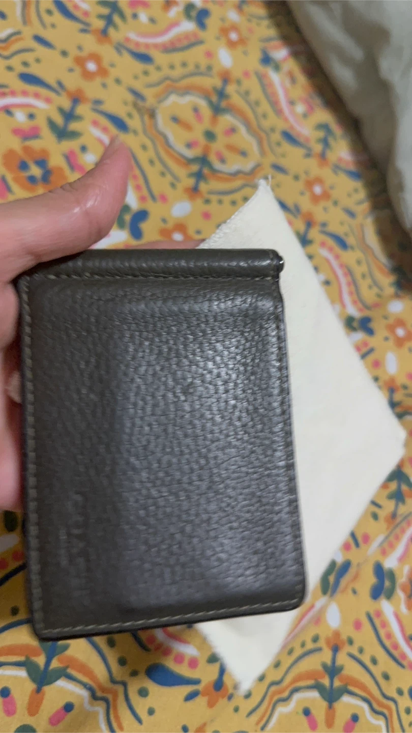 Coach Slim Money Clip Billfold Wallet - Gunmetal/Olive - photo 3
