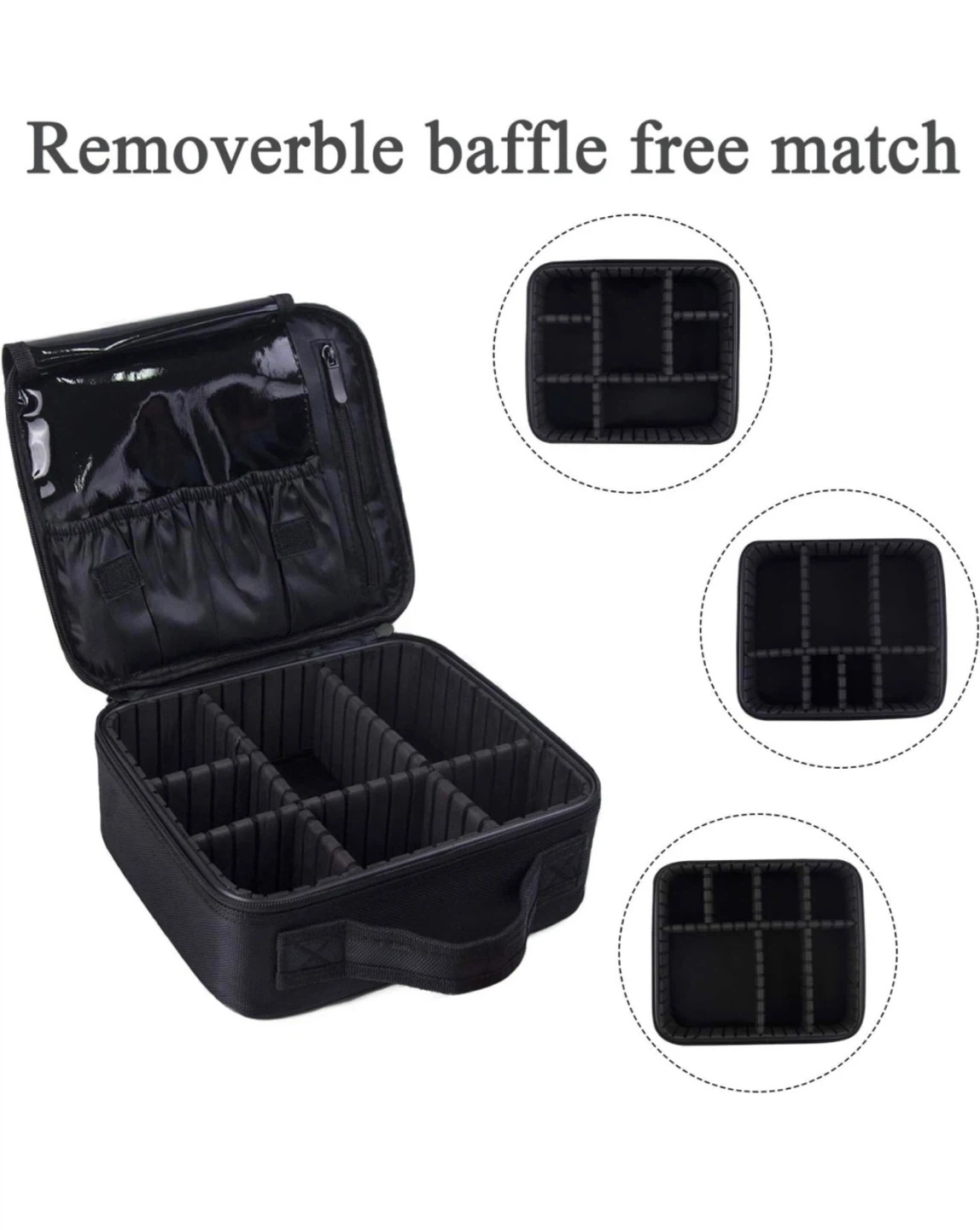 Black Makeup Bag Organizer - photo 3