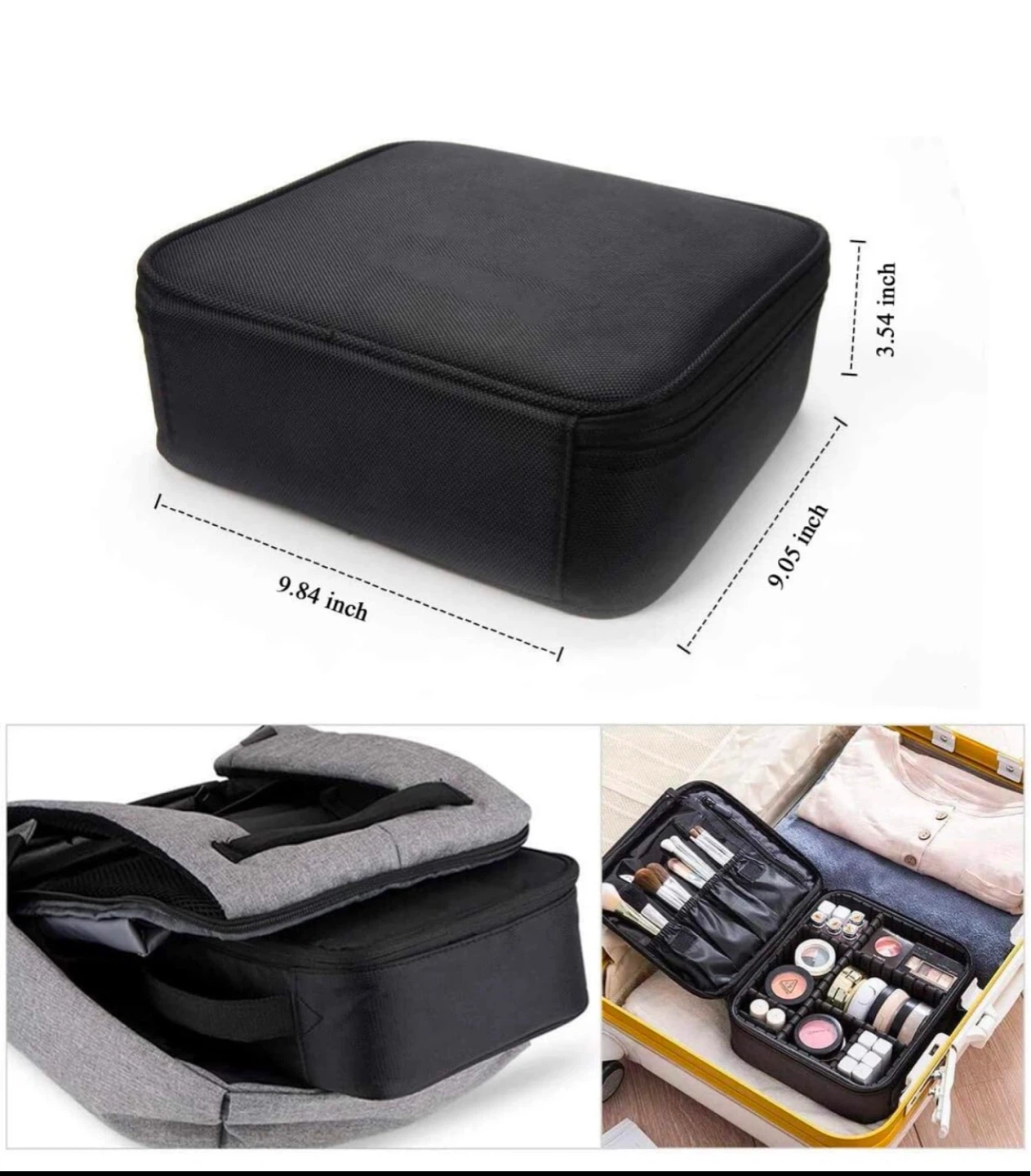 Black Makeup Bag Organizer - photo 4