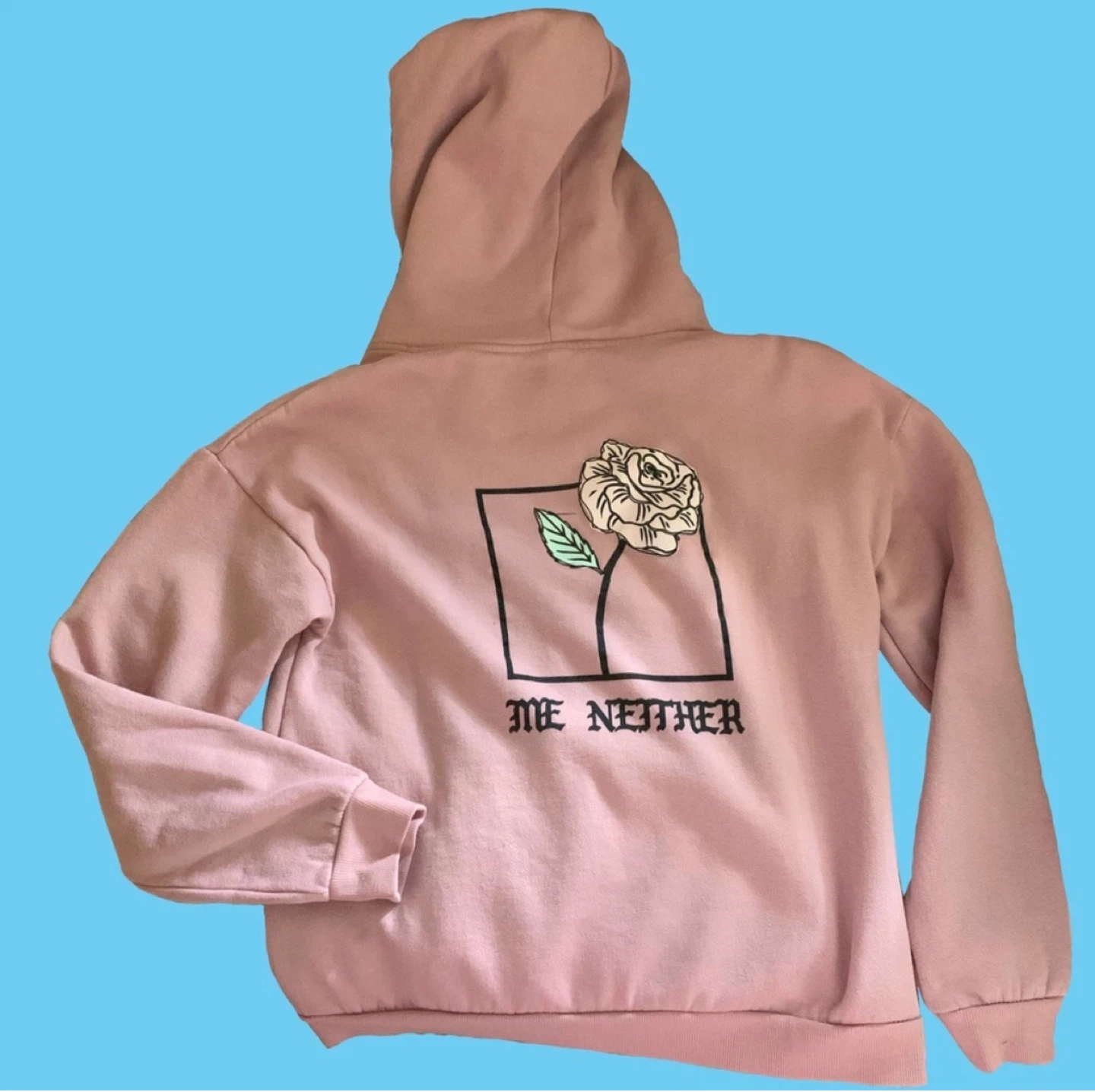 Pink Hoodie with Graphic