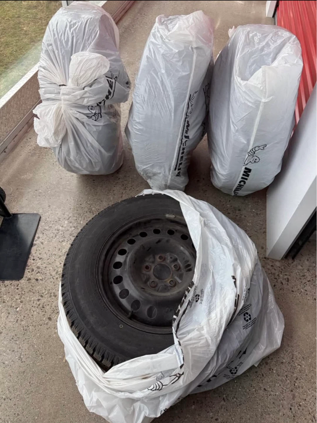 Michelin Winter Tire with Steel Rim