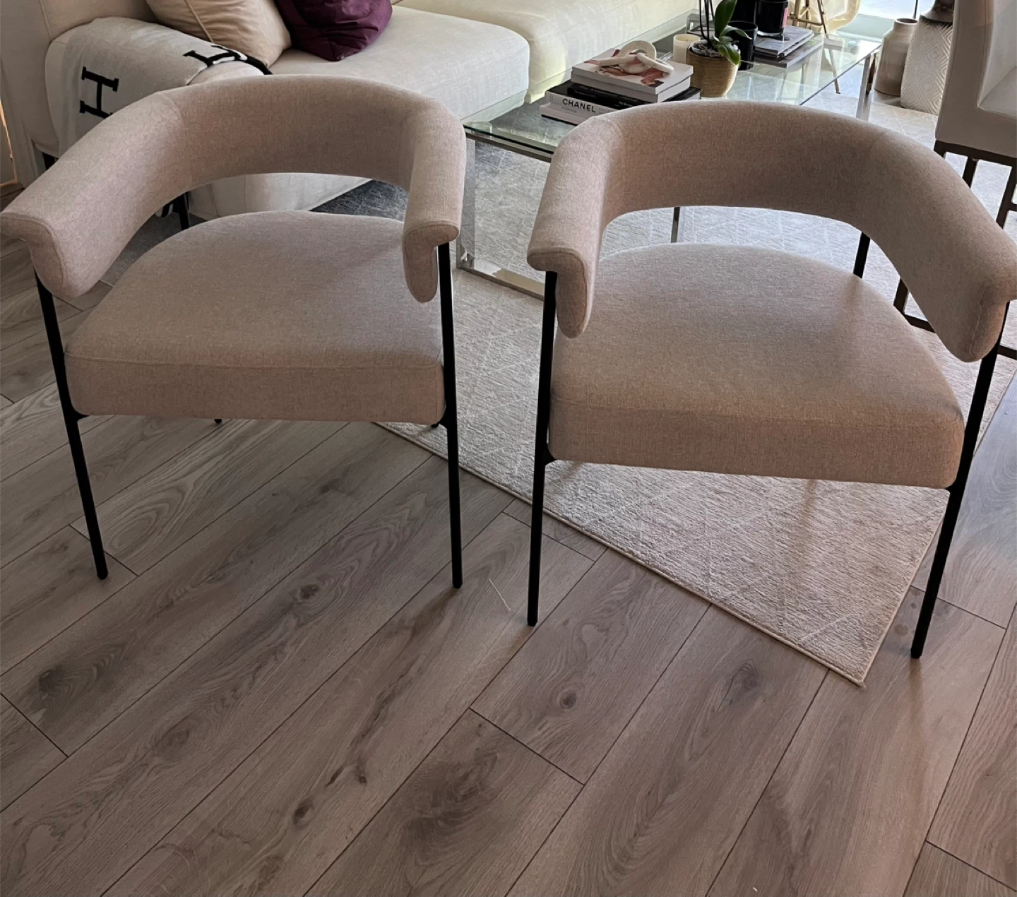 Set of 2 Bouclair Accent Chairs - photo 2