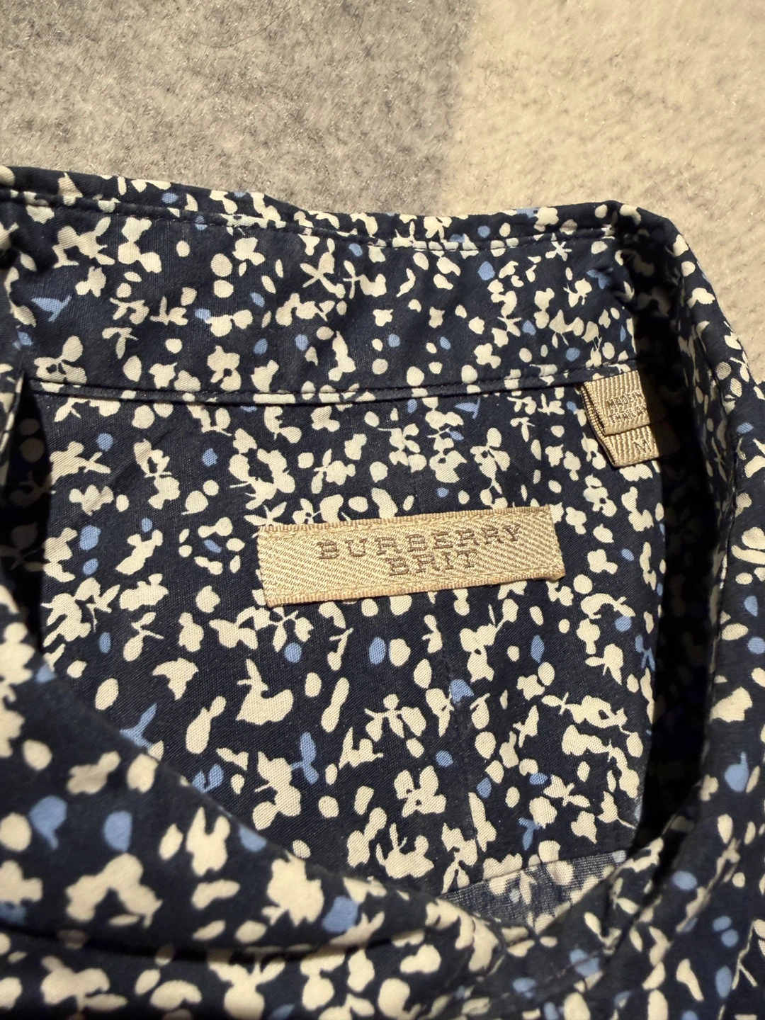 Burberry Brit Men's Floral Print Long Sleeve Shirt Size M - photo 4