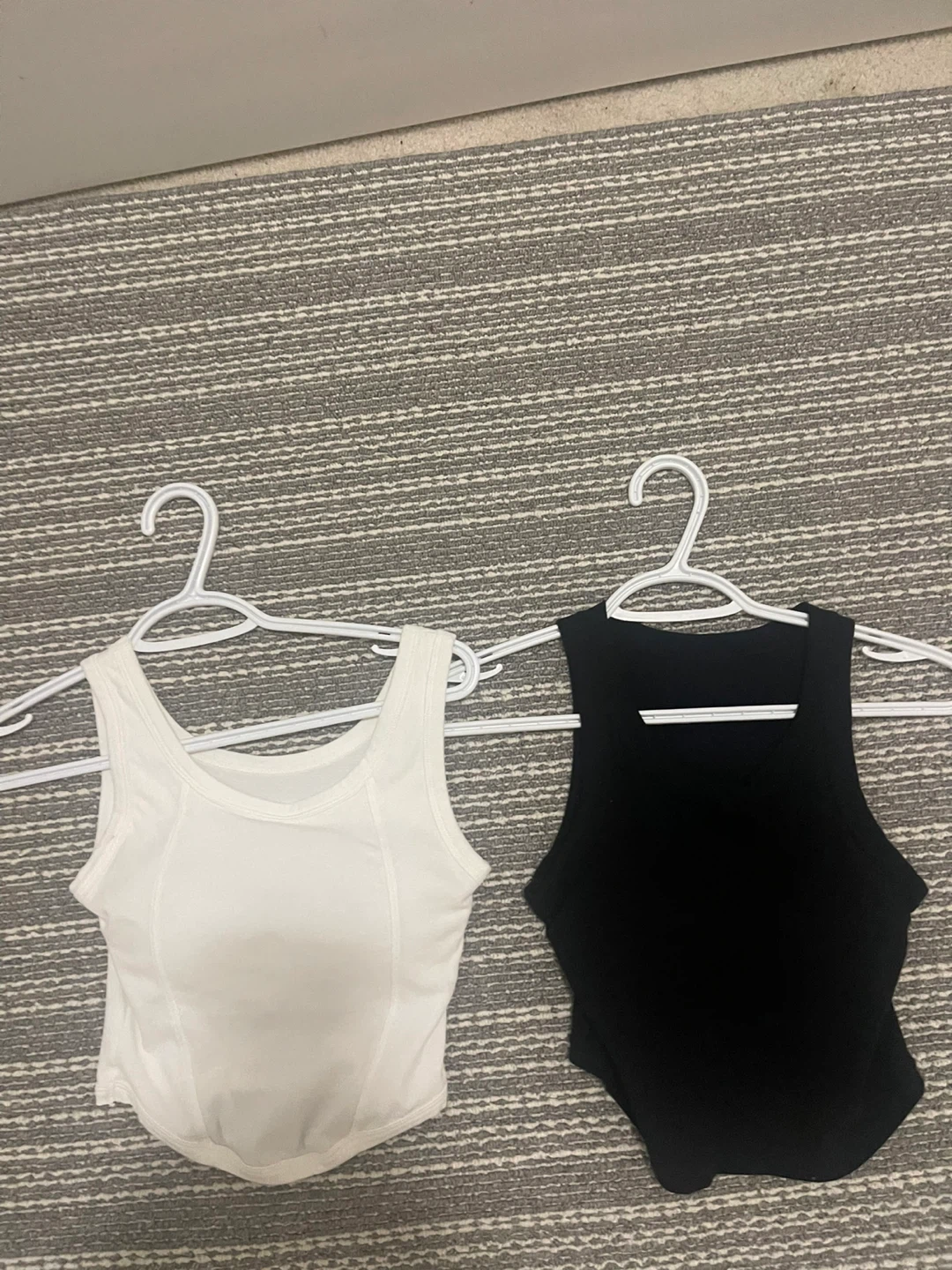 Two Tank Tops - White and Black