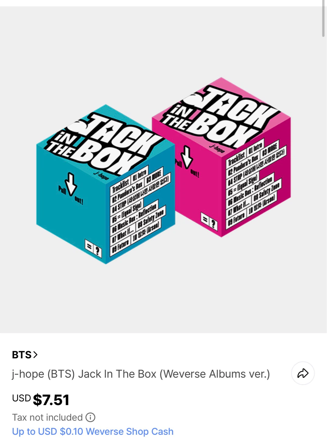 J-hope (BTS) Jack In The Box Weverse Album - photo 2