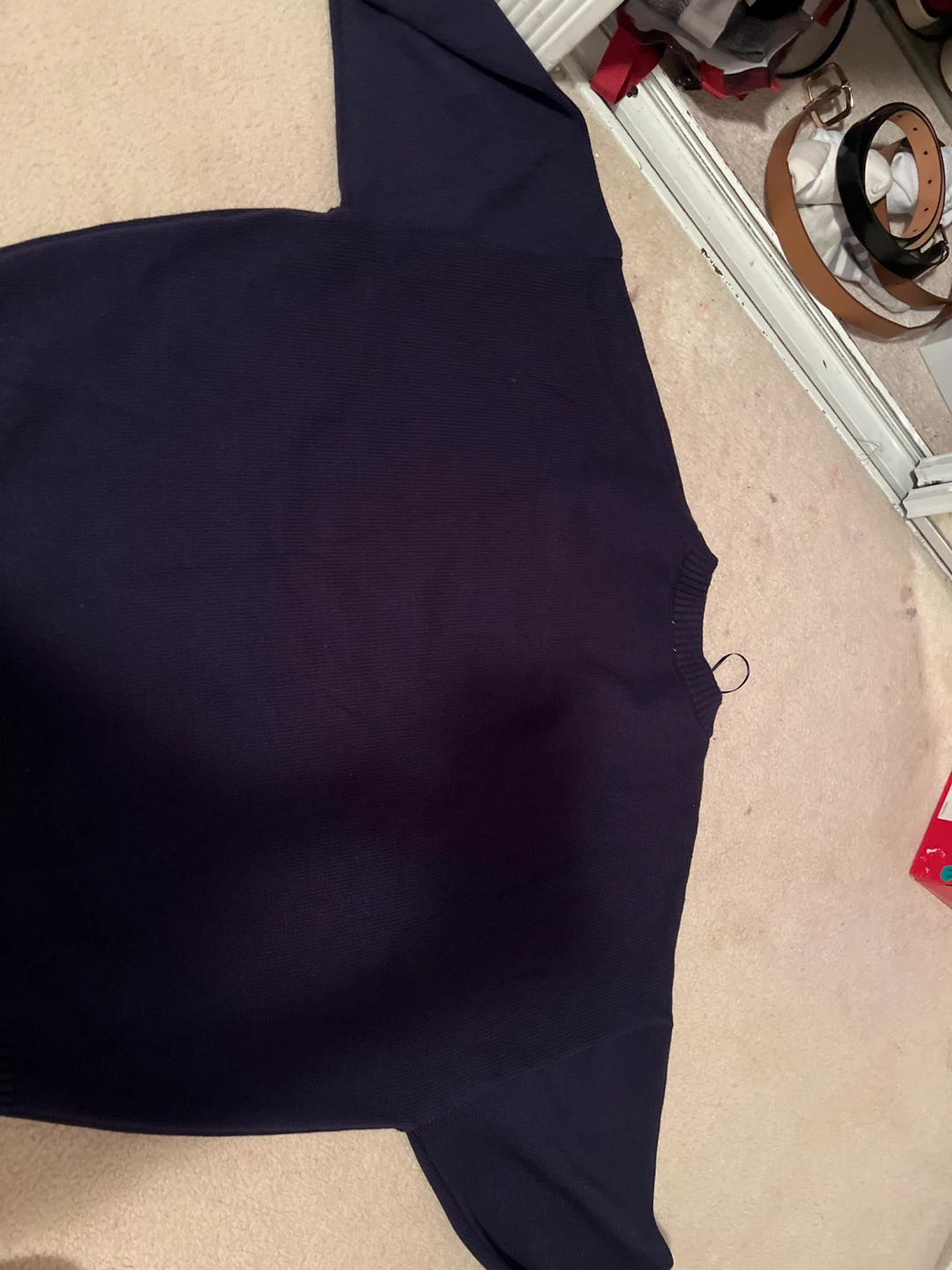 Garage Navy V-Neck Sweater - Size TG/L/XL - photo 2