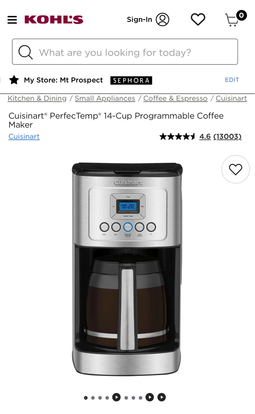 Cuisinart PerfecTemp 14-Cup Programmable Coffee Maker