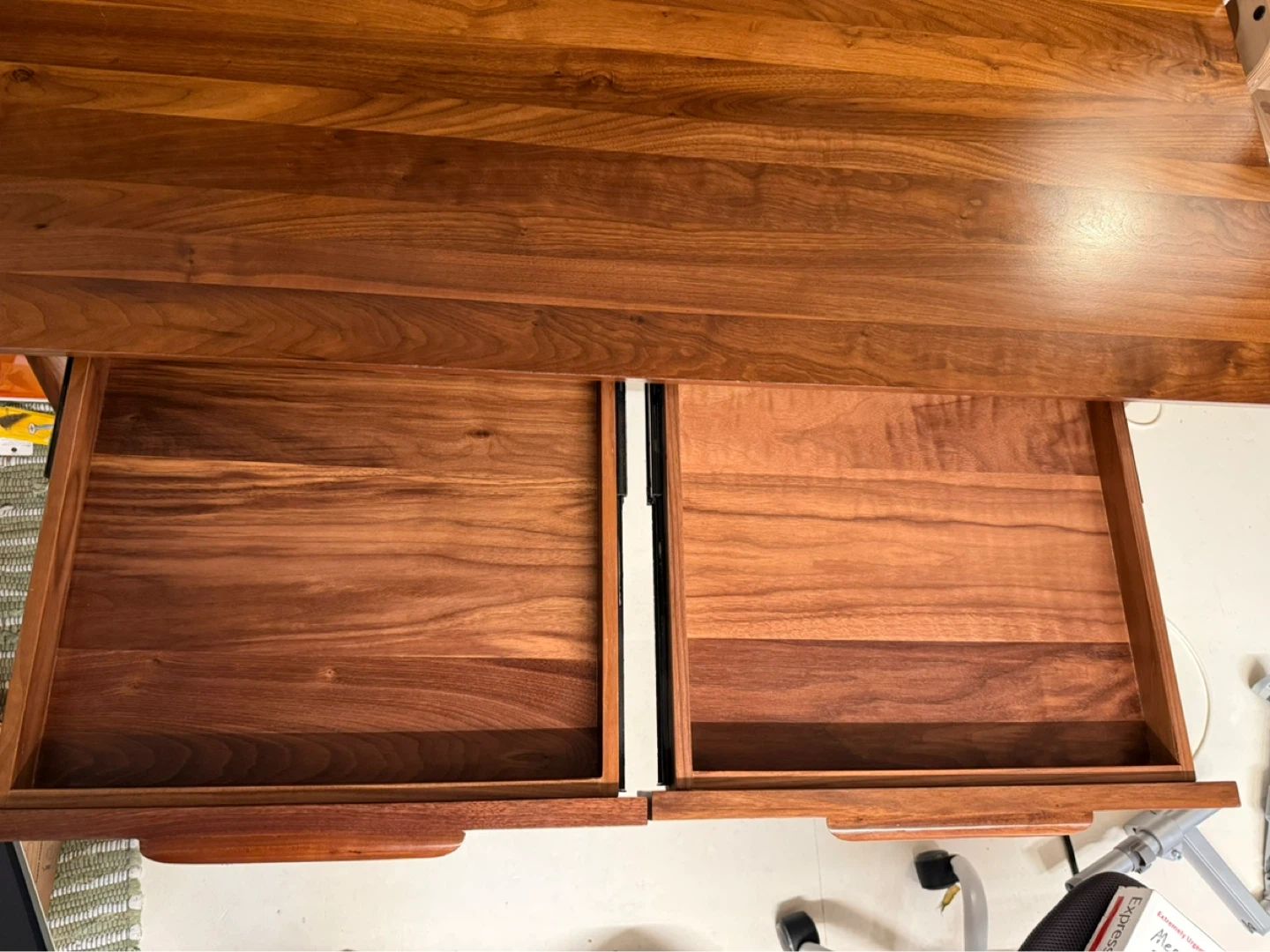 Poly and Bark Etta Solid Wood Desk with Two Drawers - photo 2