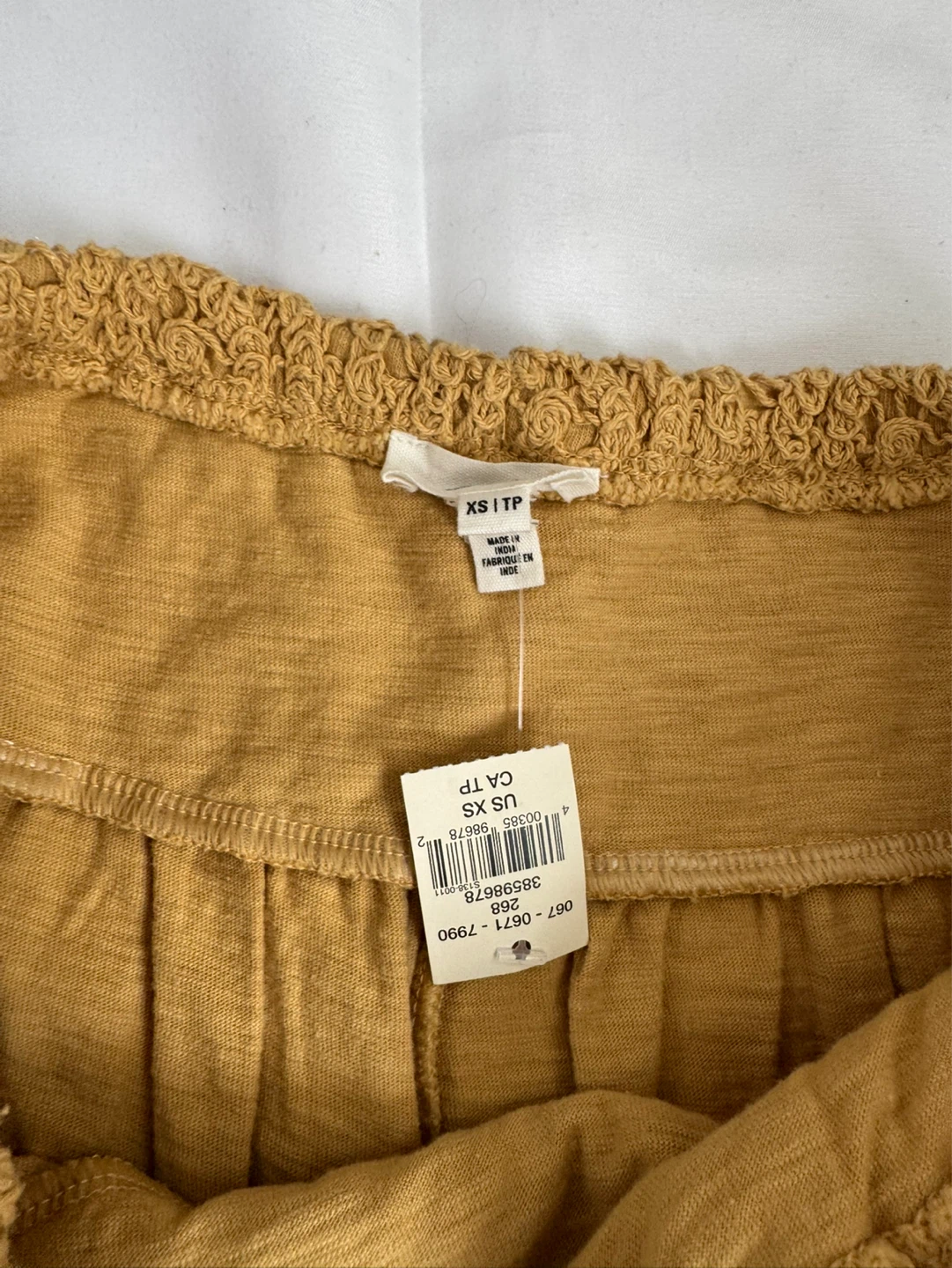 Aerie Mustard Crochet Waist Shorts nwt xs - photo 2