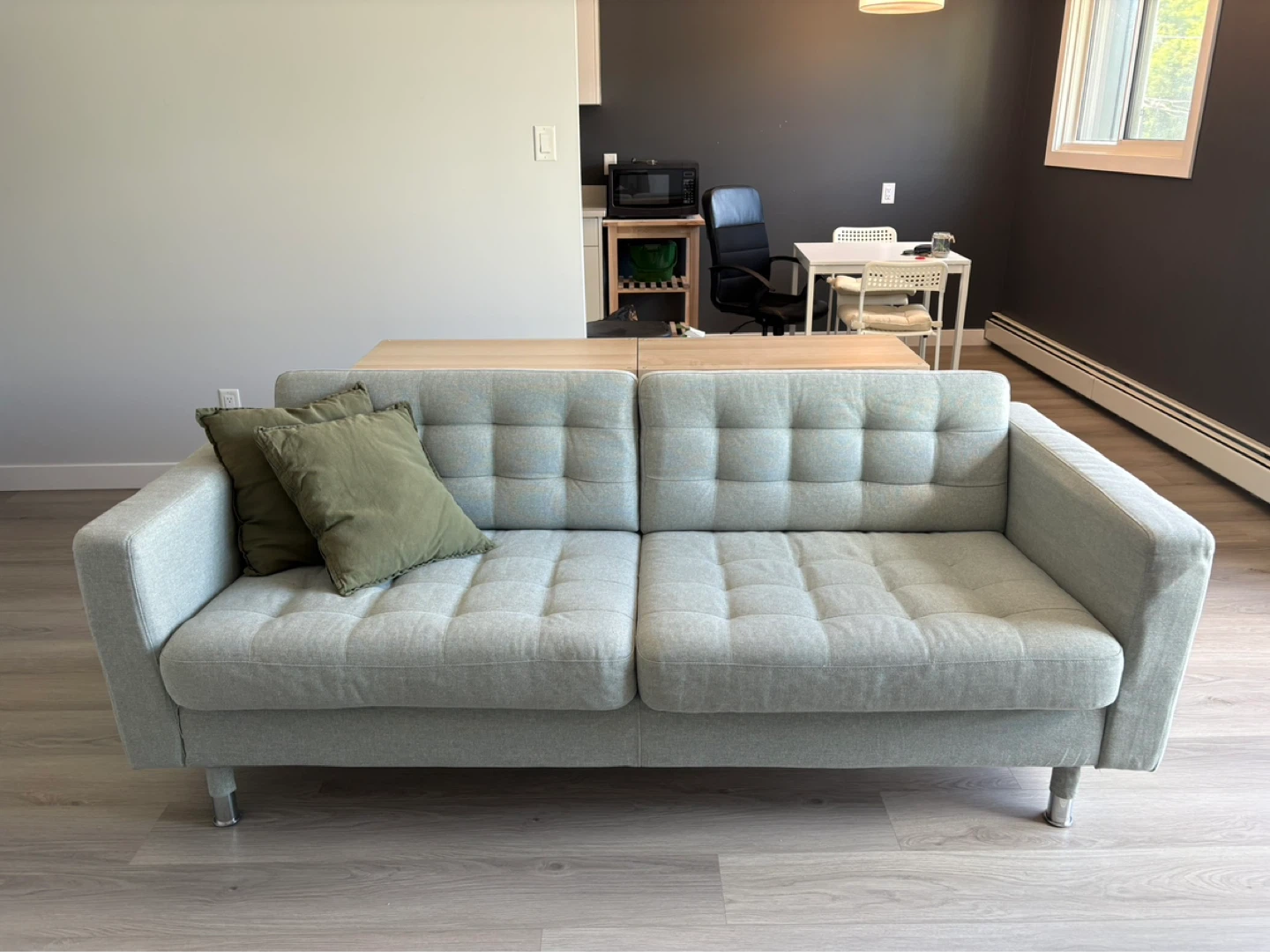 IKEA Light Green Sofa - photo 2