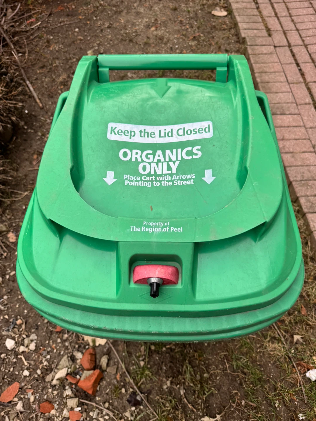 Region of Peel Green Organics Bin with Wheels - photo 5